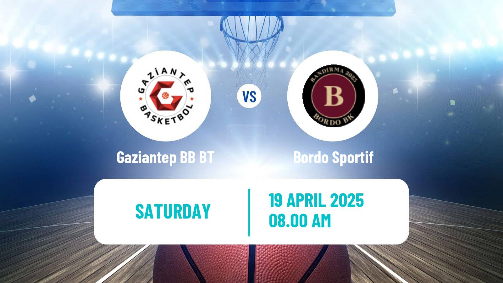 Basketball Turkish TBL Gaziantep BB BT - Bordo Sportif