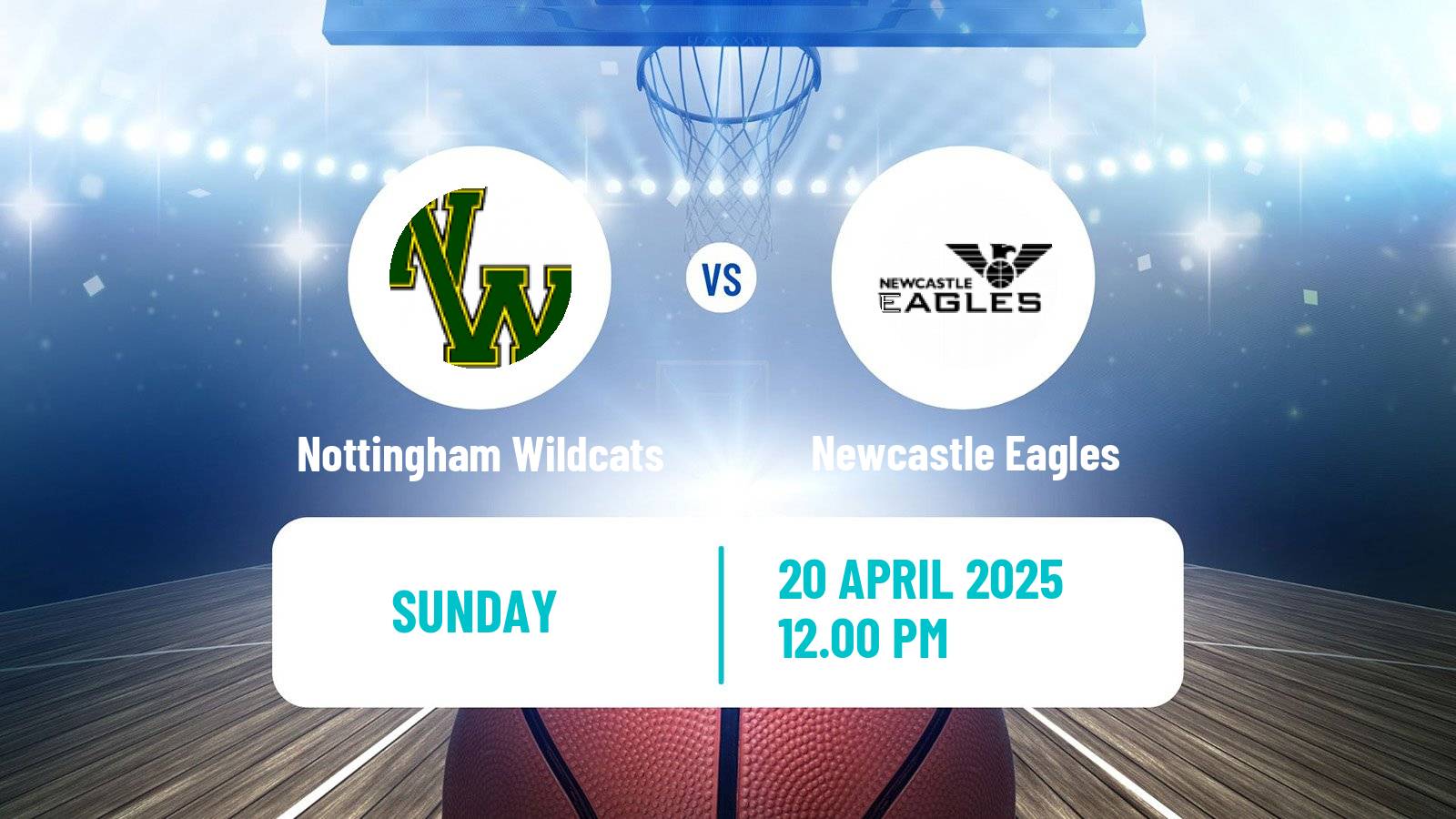 Basketball British WBBL Nottingham Wildcats - Newcastle Eagles