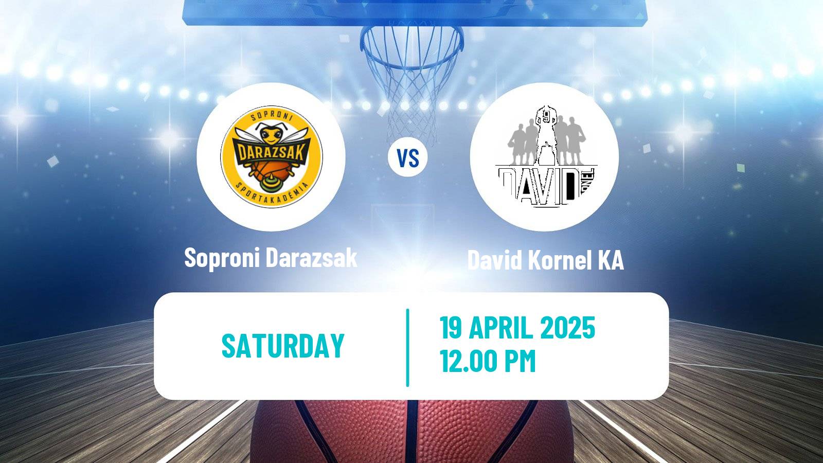 Basketball Hungarian NB I Basketball Women Soproni Darazsak - David Kornel KA