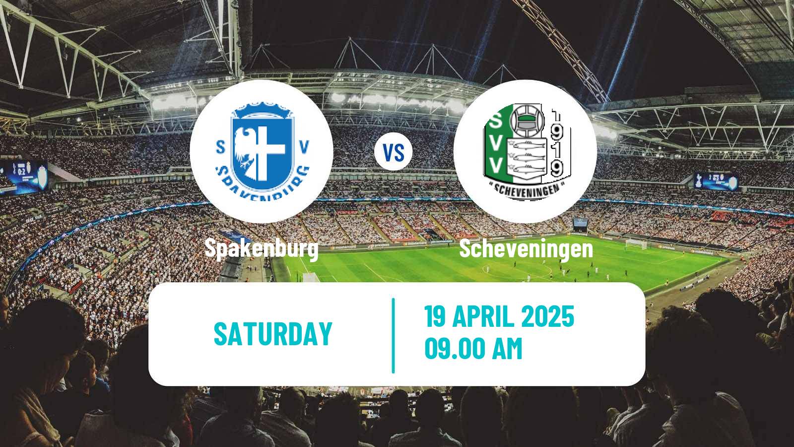 Soccer Dutch Tweede Divisie Spakenburg - Scheveningen