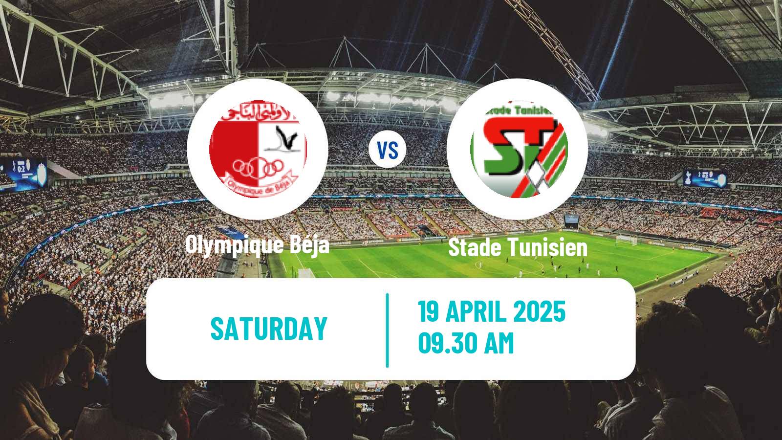 Soccer Tunisian Ligue Professionnelle 1 Olympique Béja - Stade Tunisien