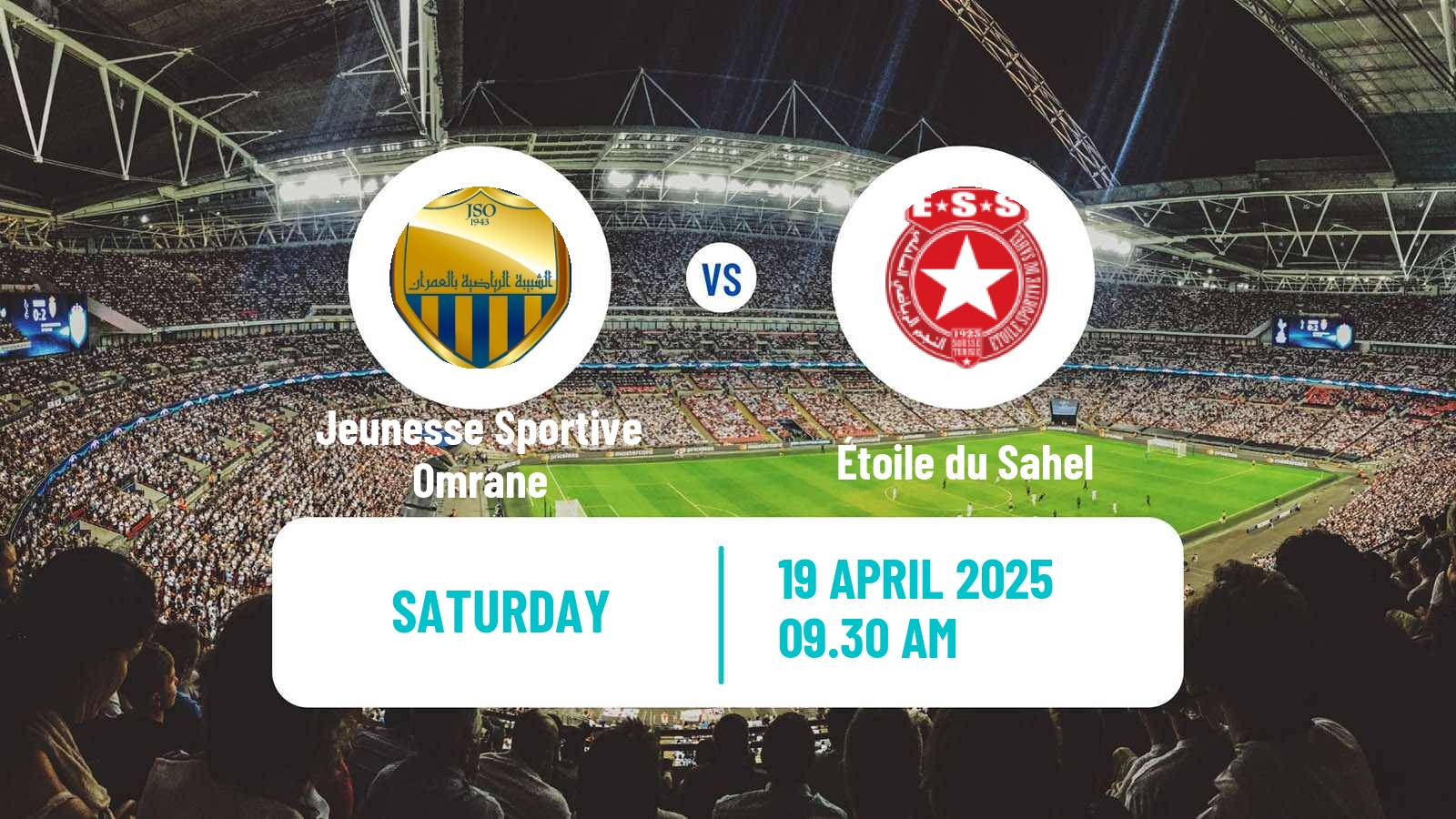 Soccer Tunisian Ligue Professionnelle 1 Jeunesse Sportive Omrane - Étoile du Sahel