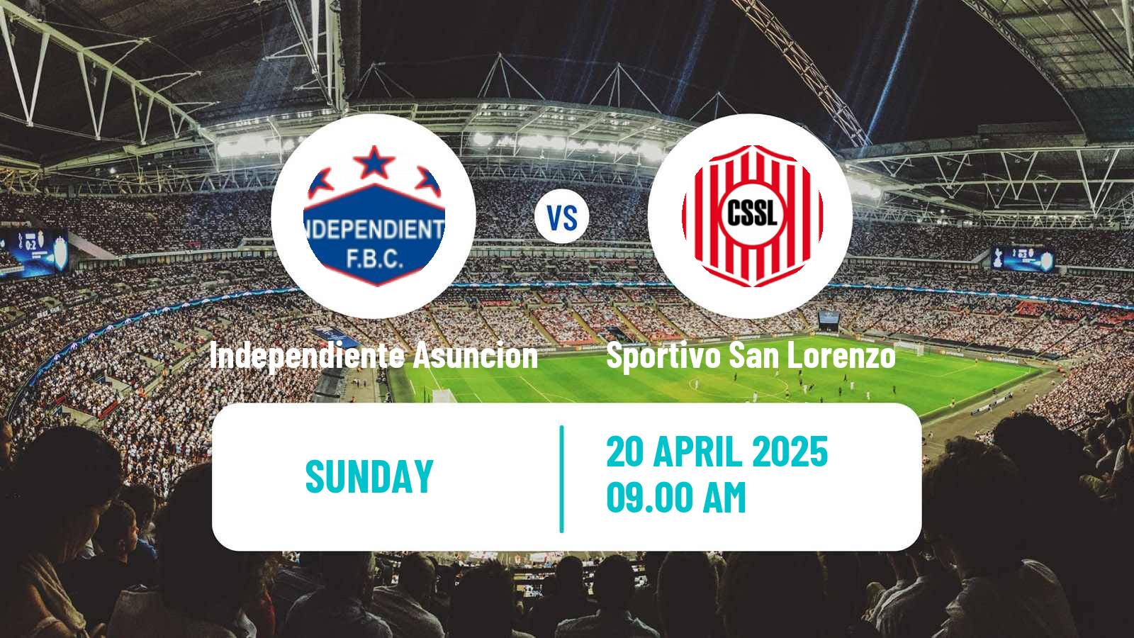 Soccer Paraguayan Division Intermedia Independiente Asuncion - Sportivo San Lorenzo