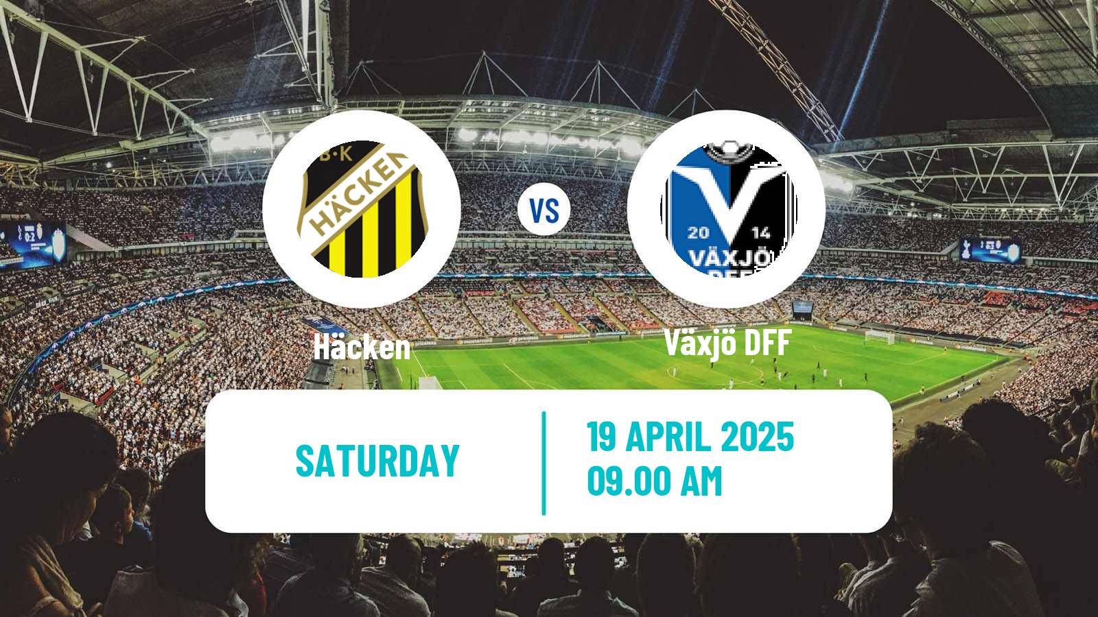 Soccer Swedish Allsvenskan Women Häcken - Växjö DFF