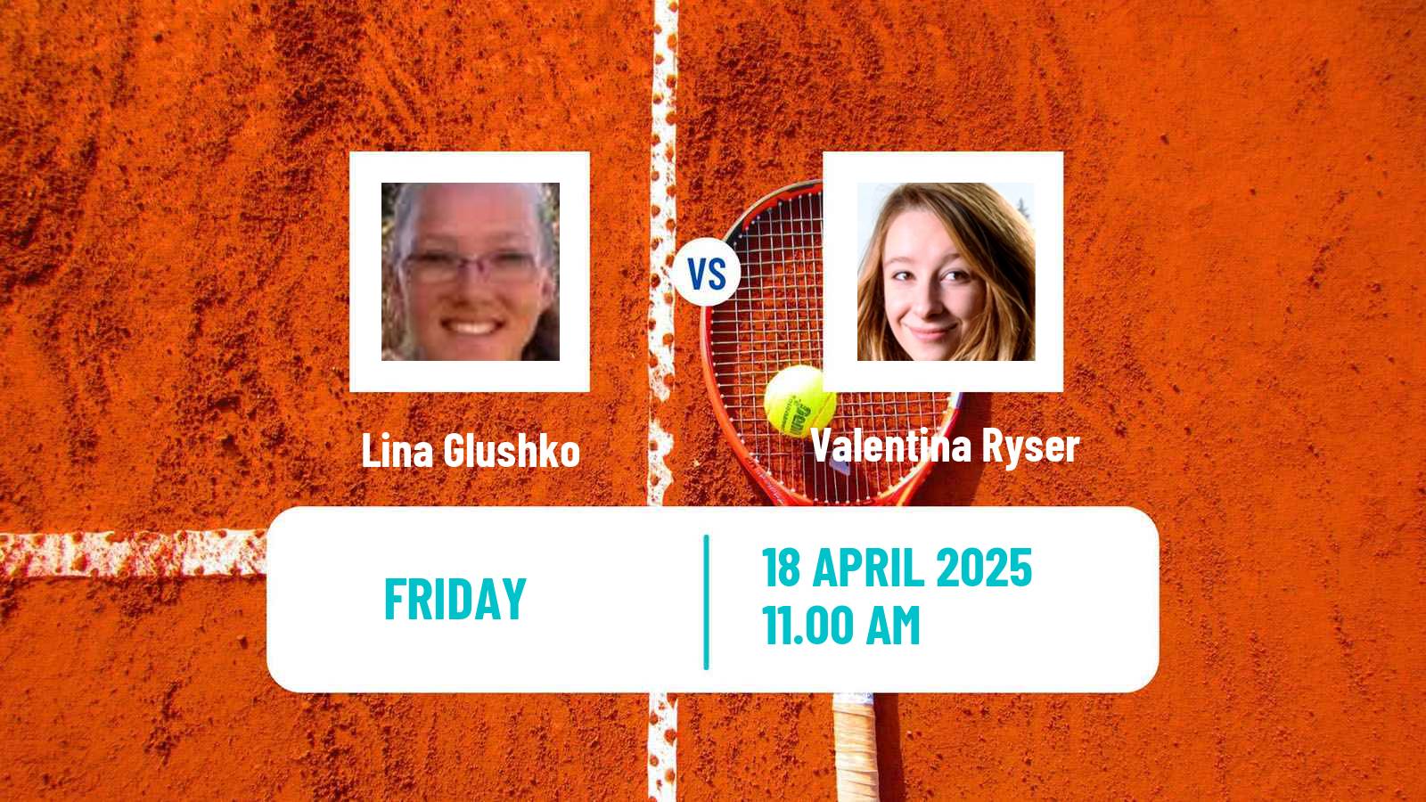 Tennis ITF W75 Calvi Women Lina Glushko - Valentina Ryser