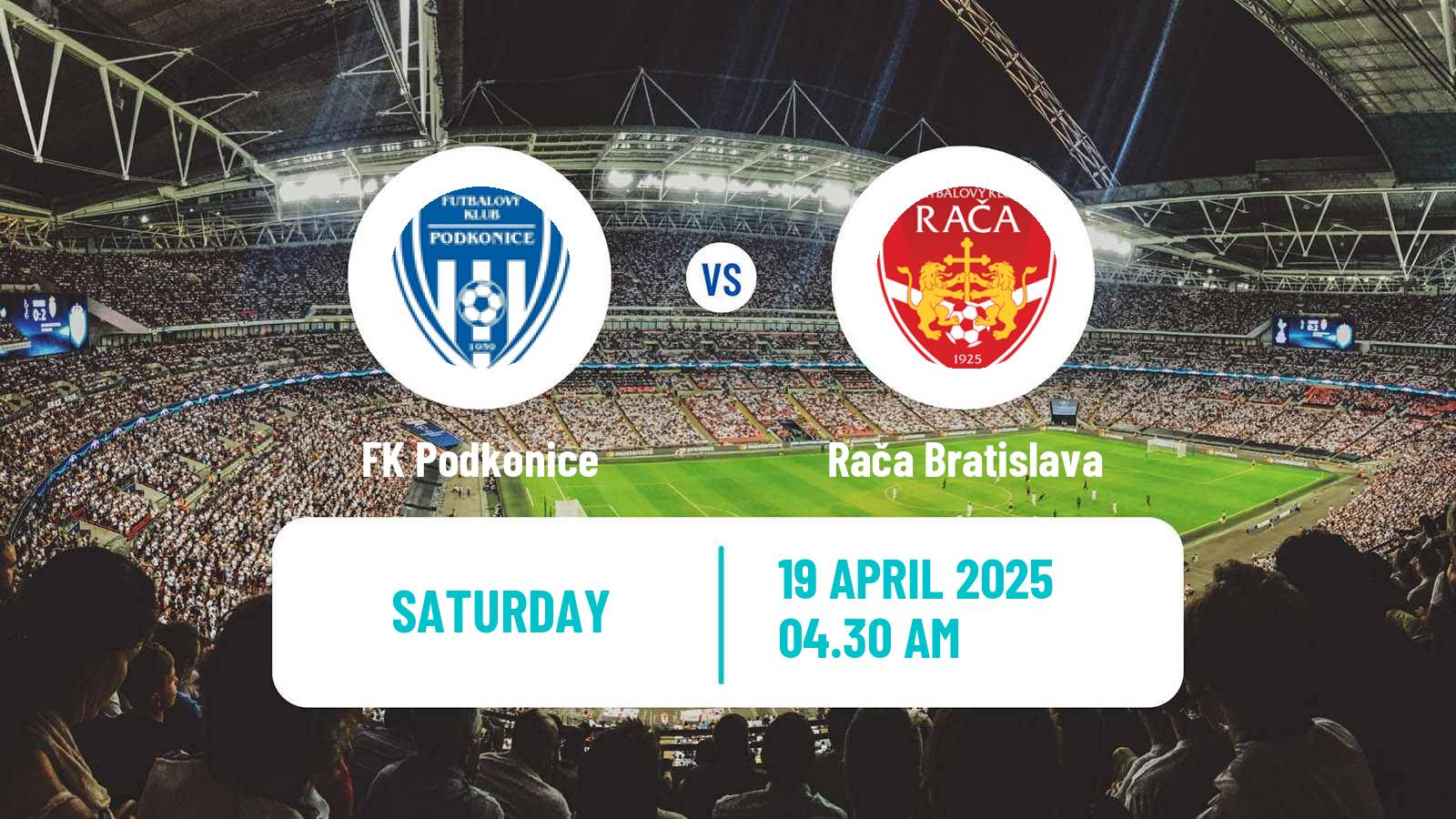 Soccer Slovak 3 Liga West Podkonice - Rača Bratislava
