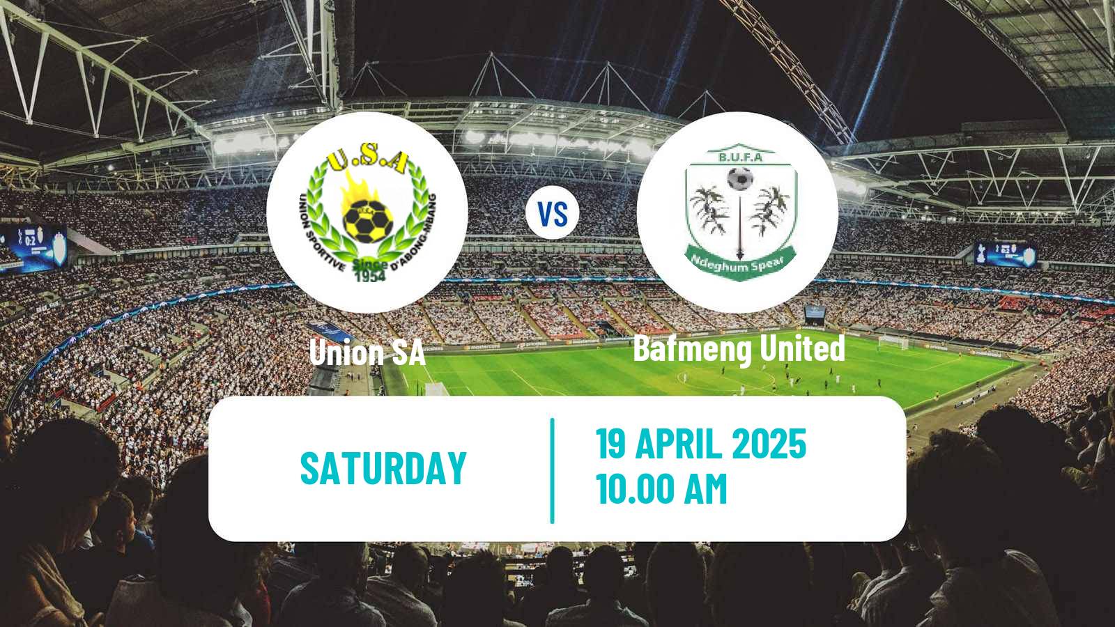 Soccer Cameroon Elite Two Union SA - Bafmeng United