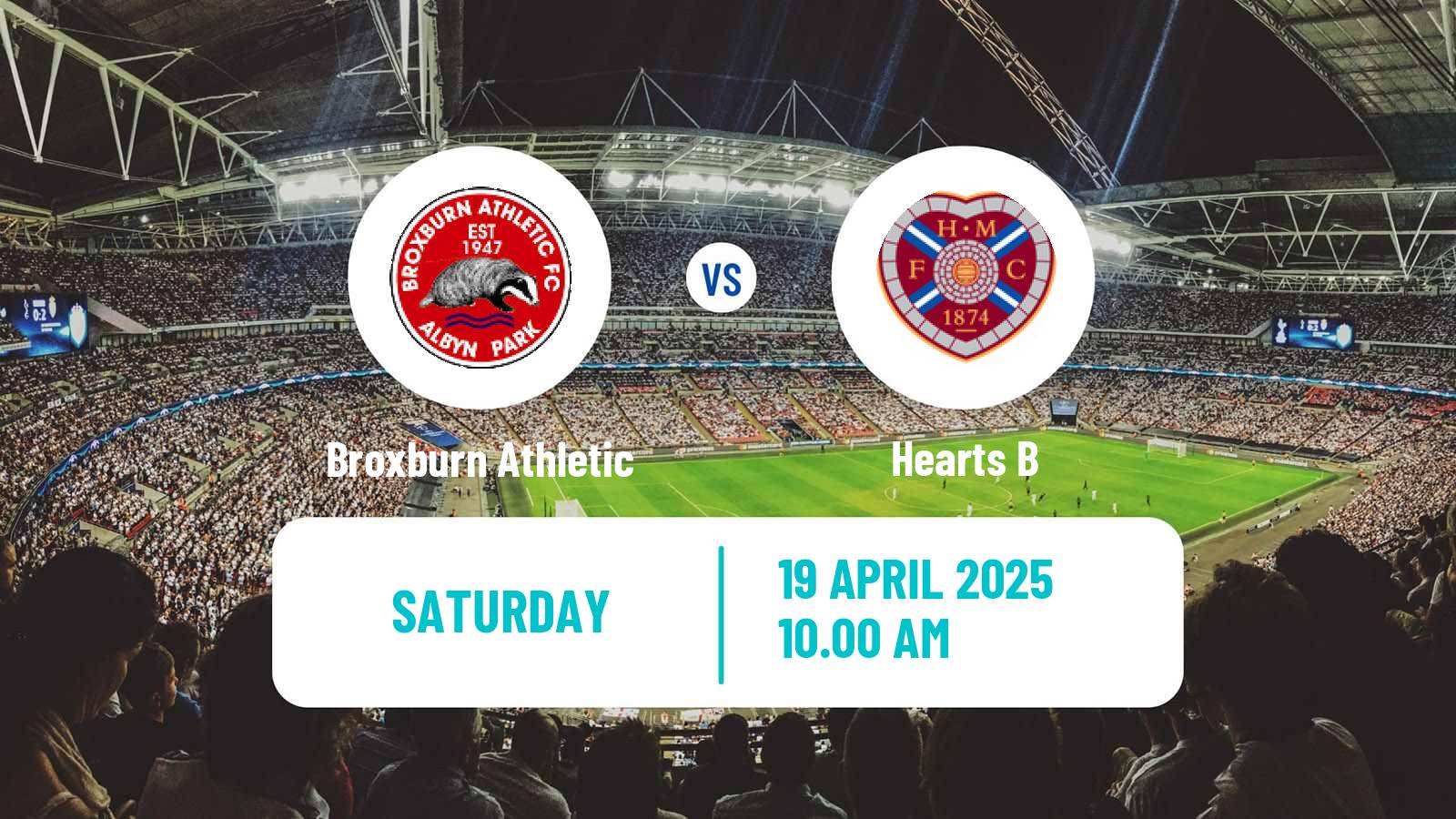 Soccer Scottish Lowland League Broxburn Athletic - Hearts B