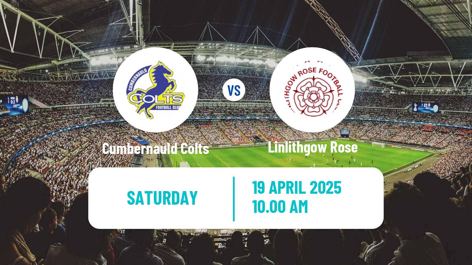 Soccer Scottish Lowland League Cumbernauld Colts - Linlithgow Rose