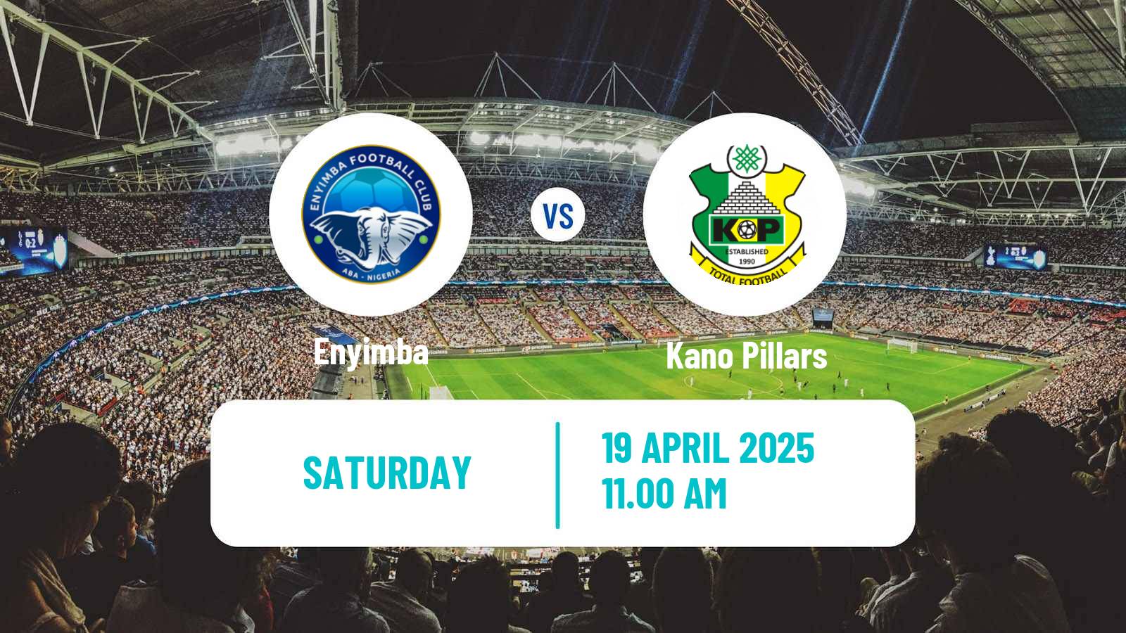 Soccer Nigerian Premier League Enyimba - Kano Pillars