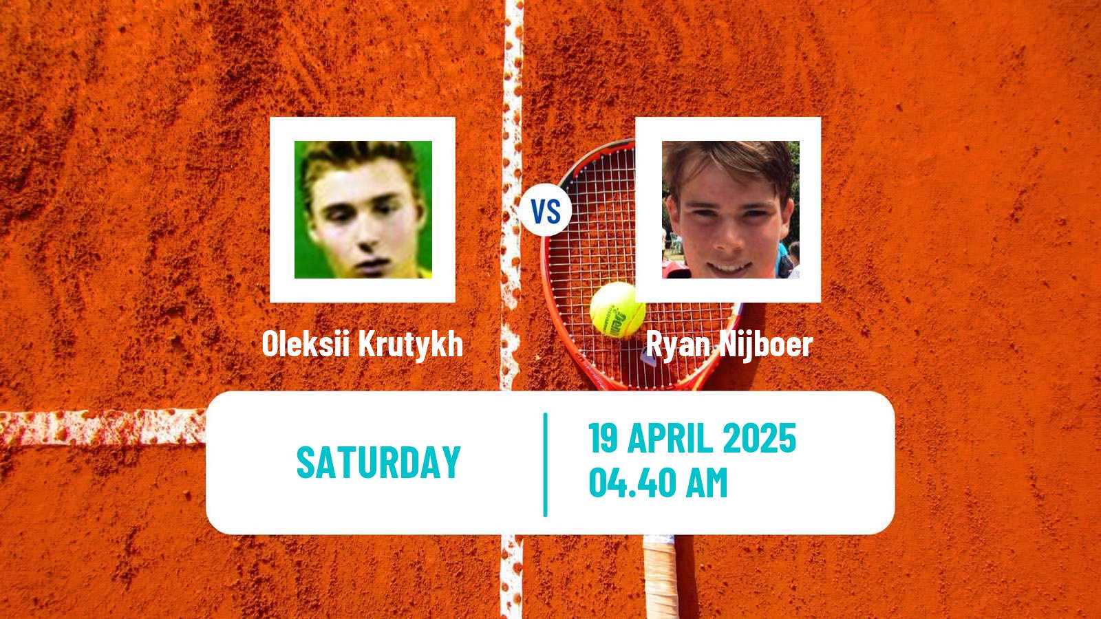 Tennis ITF M15 Antalya 11 Men Oleksii Krutykh - Ryan Nijboer