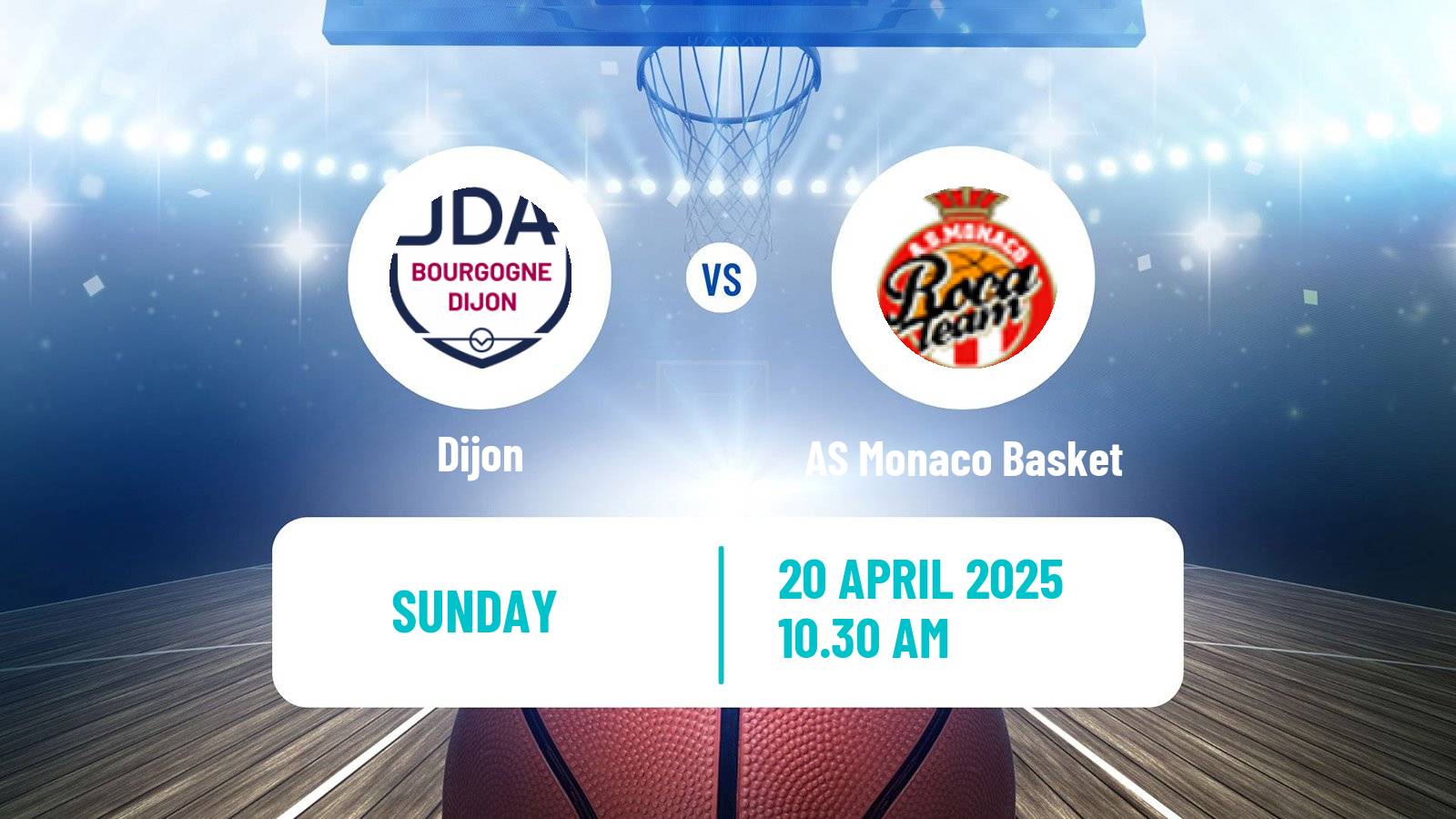 Basketball French LNB Dijon - AS Monaco Basket