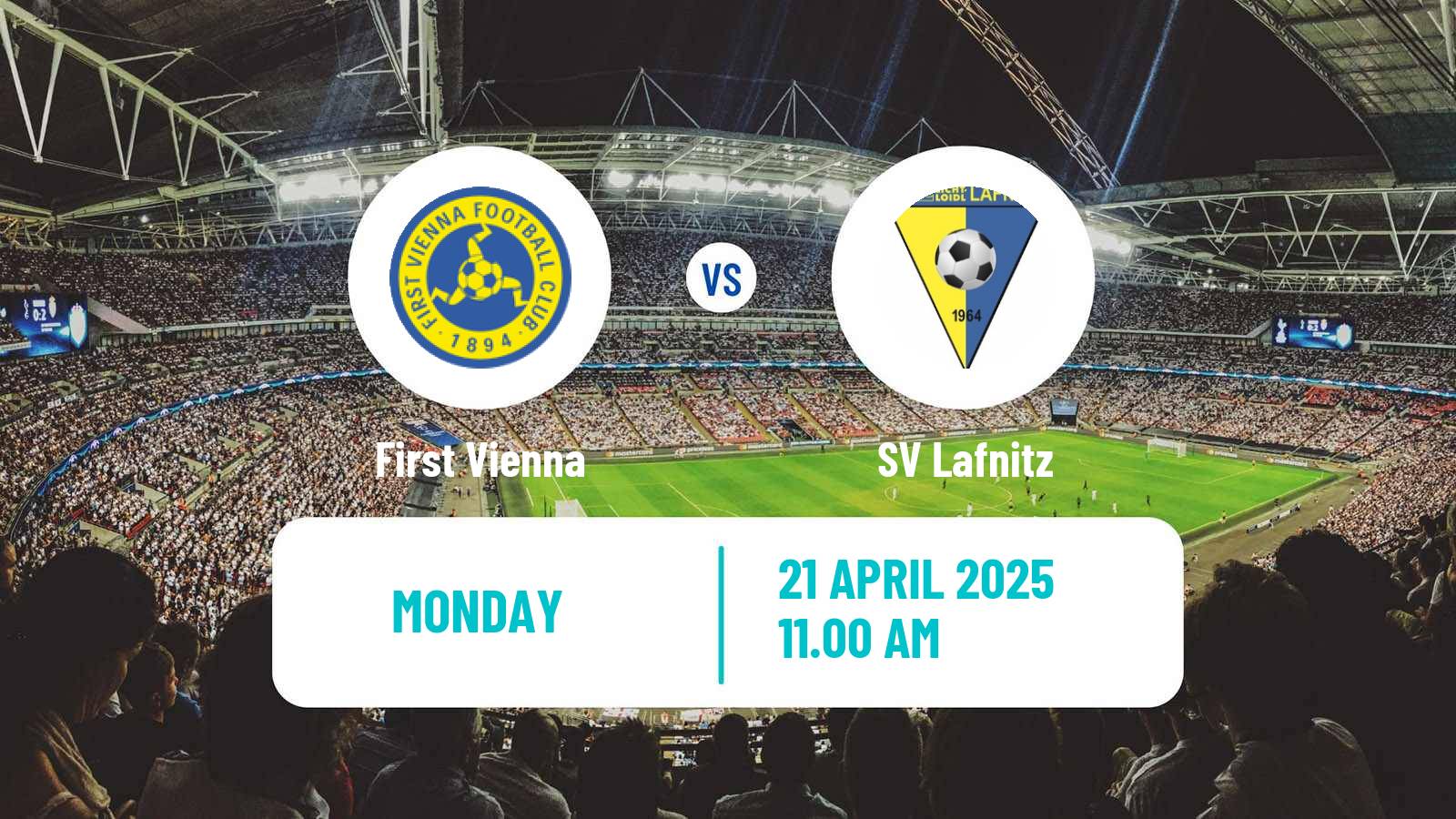 Soccer Austrian 2 Liga First Vienna - Lafnitz