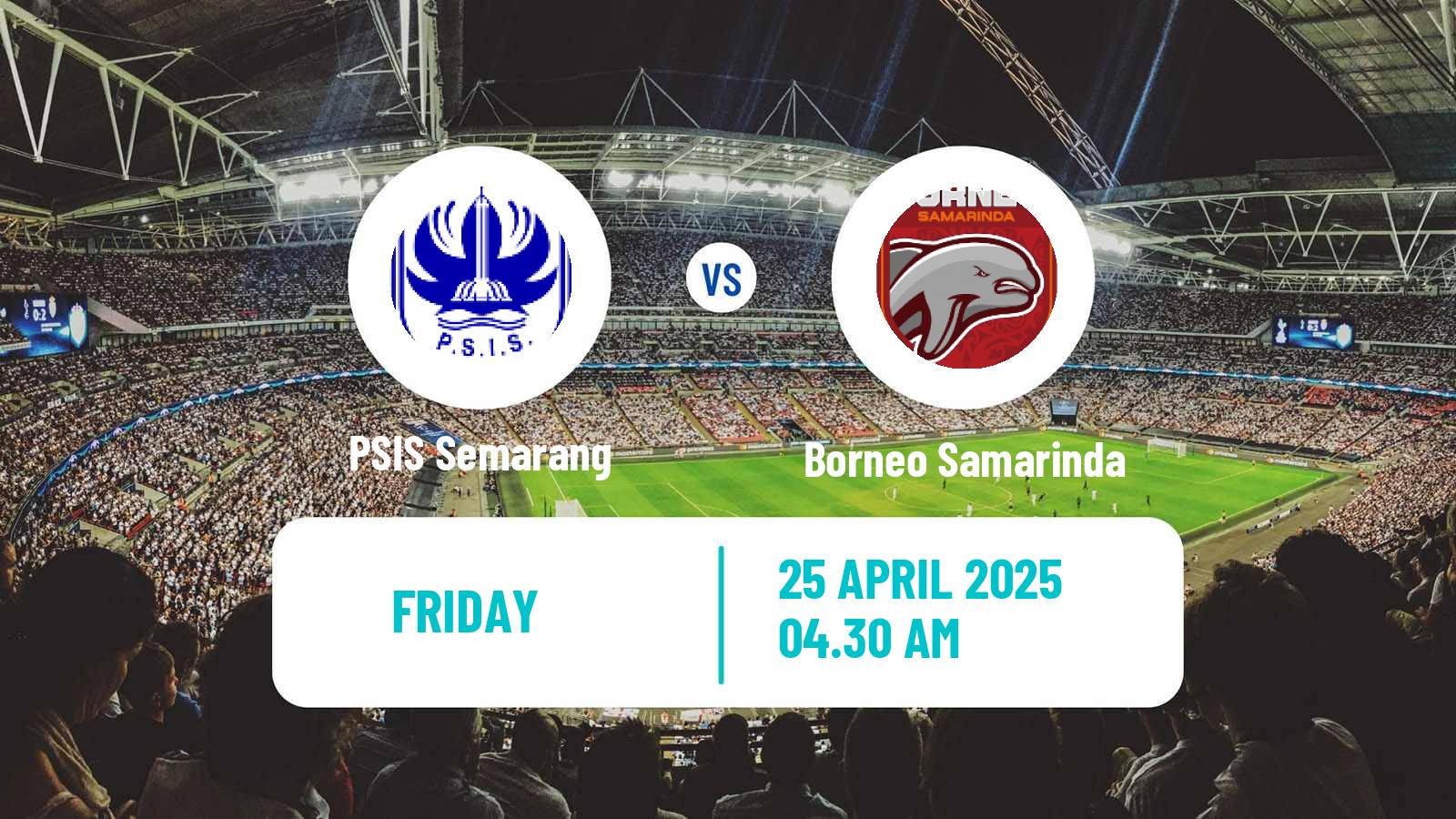 Soccer Indonesian Liga 1 PSIS Semarang - Borneo Samarinda