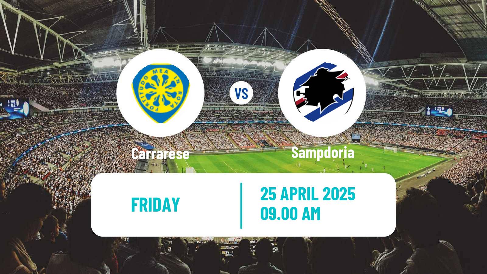 Football Italian Serie B Carrarese - Sampdoria