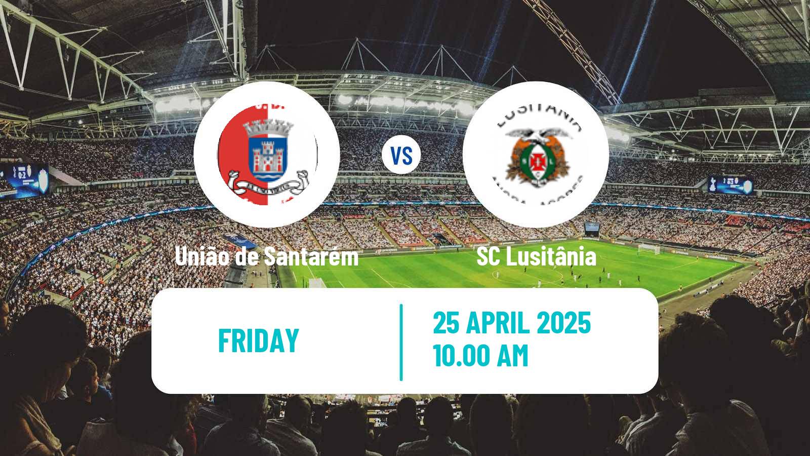 Soccer Portuguese Liga 3 União de Santarém - SC Lusitânia