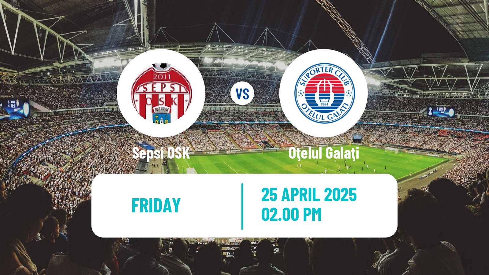 Soccer Romanian Liga 1 Sepsi OSK - Oţelul Galaţi