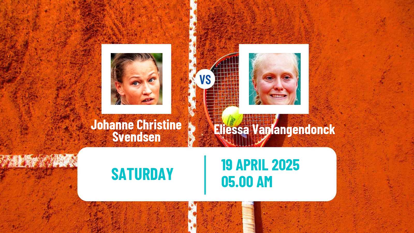 Tennis ITF W15 Monastir 15 Women Johanne Christine Svendsen - Eliessa Vanlangendonck