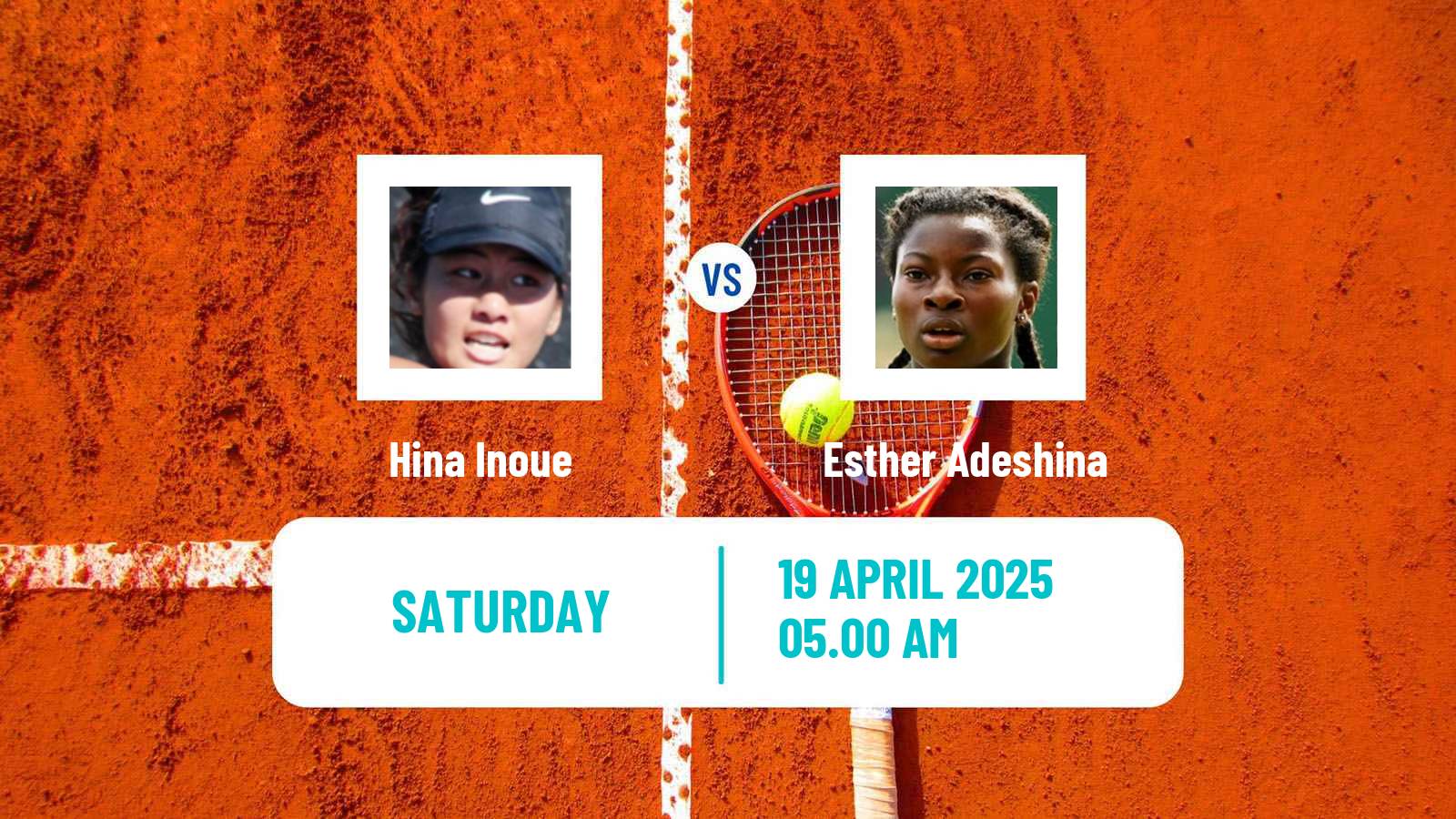 Tennis ITF W15 Monastir 15 Women Hina Inoue - Esther Adeshina