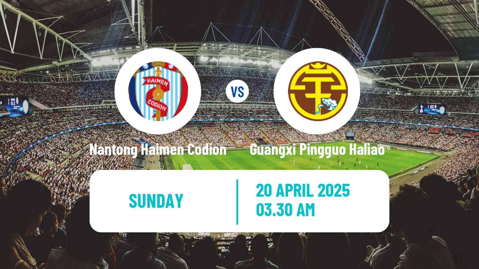 Soccer Chinese FA Cup Nantong Haimen Codion - Guangxi Pingguo Haliao