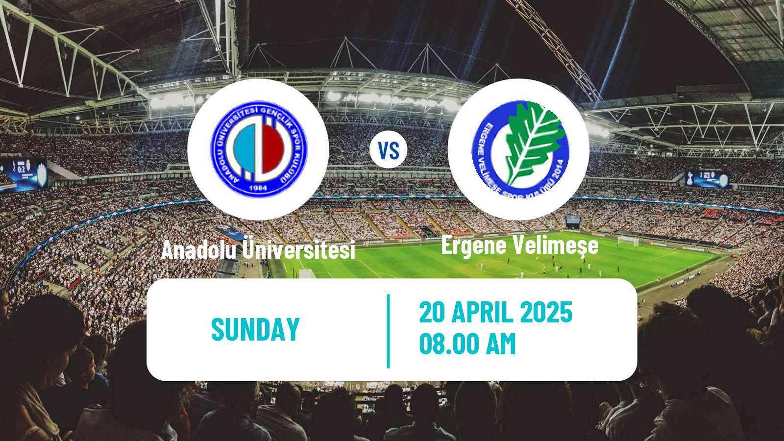 Soccer Turkish 3 Lig Group 1 Anadolu Üniversitesi - Ergene Velimeşe