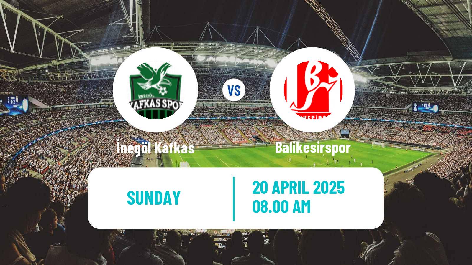 Soccer Turkish 3 Lig Group 2 İnegöl Kafkas - Balikesirspor