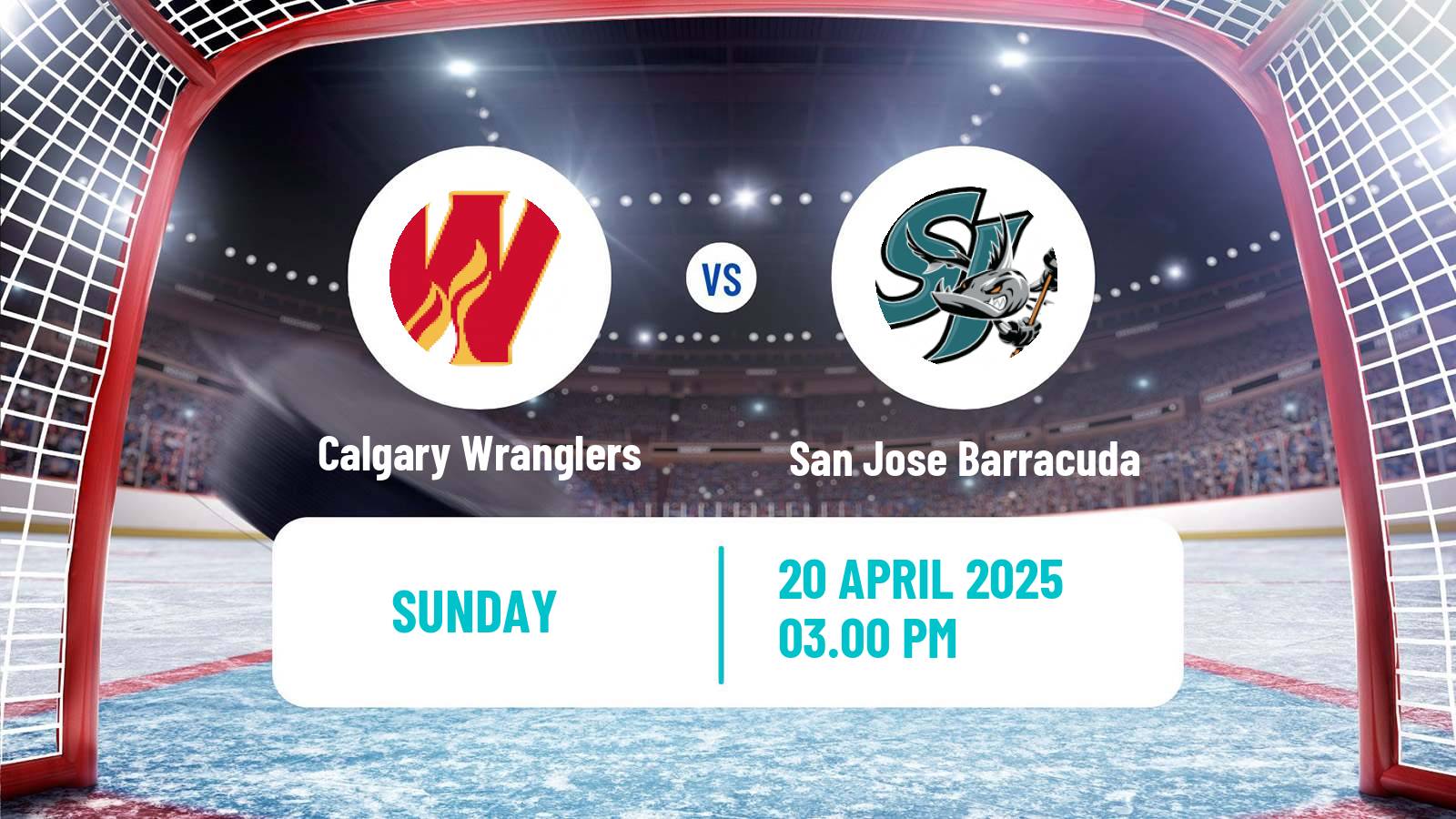 Hockey AHL Calgary Wranglers - San Jose Barracuda