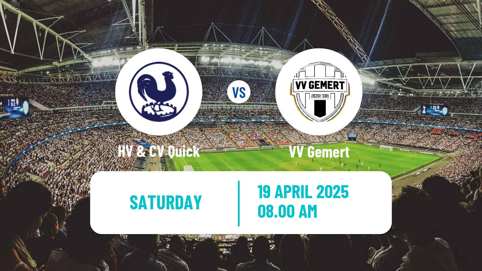 Soccer Dutch Derde Divisie HV & CV Quick - Gemert
