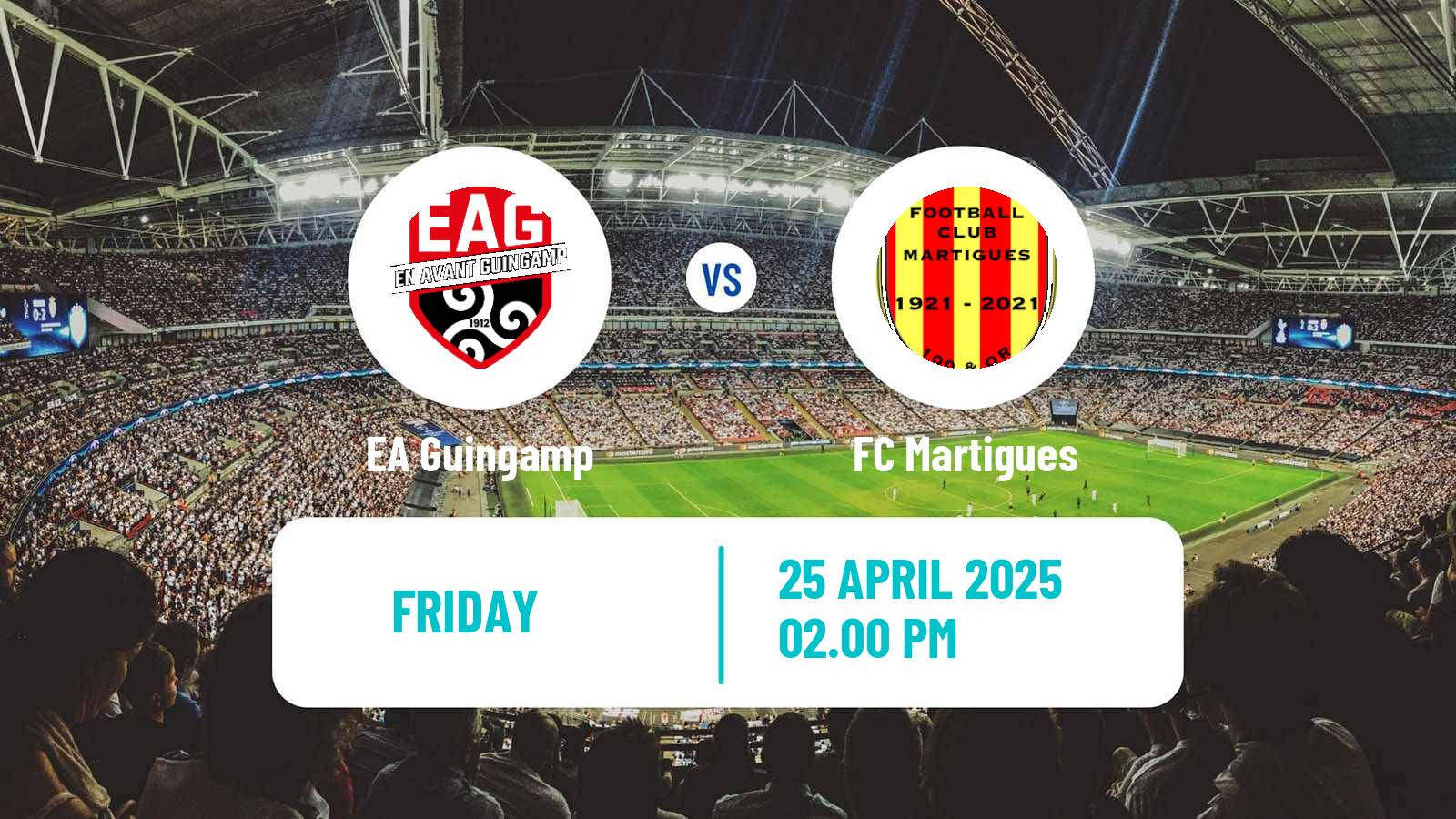 Soccer French Ligue 2 Guingamp - Martigues