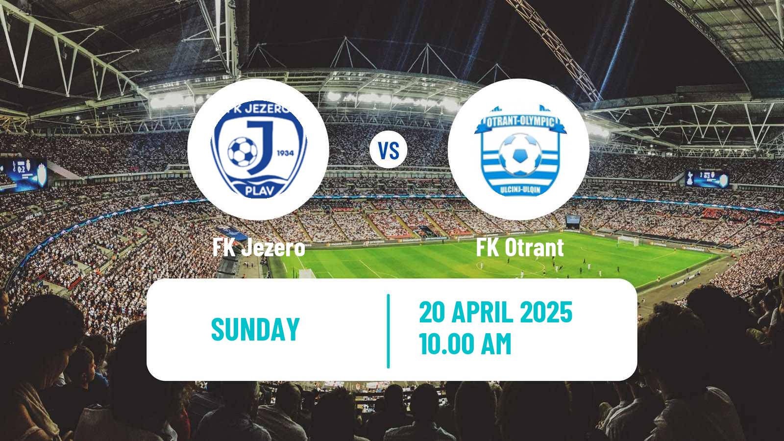 Soccer Montenegrin First League Jezero - Otrant