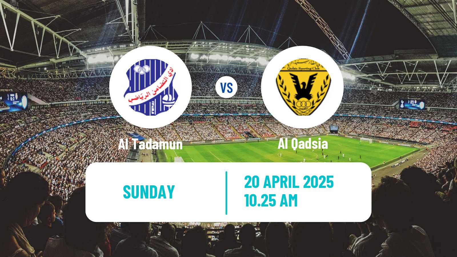 Soccer Kuwaiti Premier League Al Tadamun - Al Qadsia