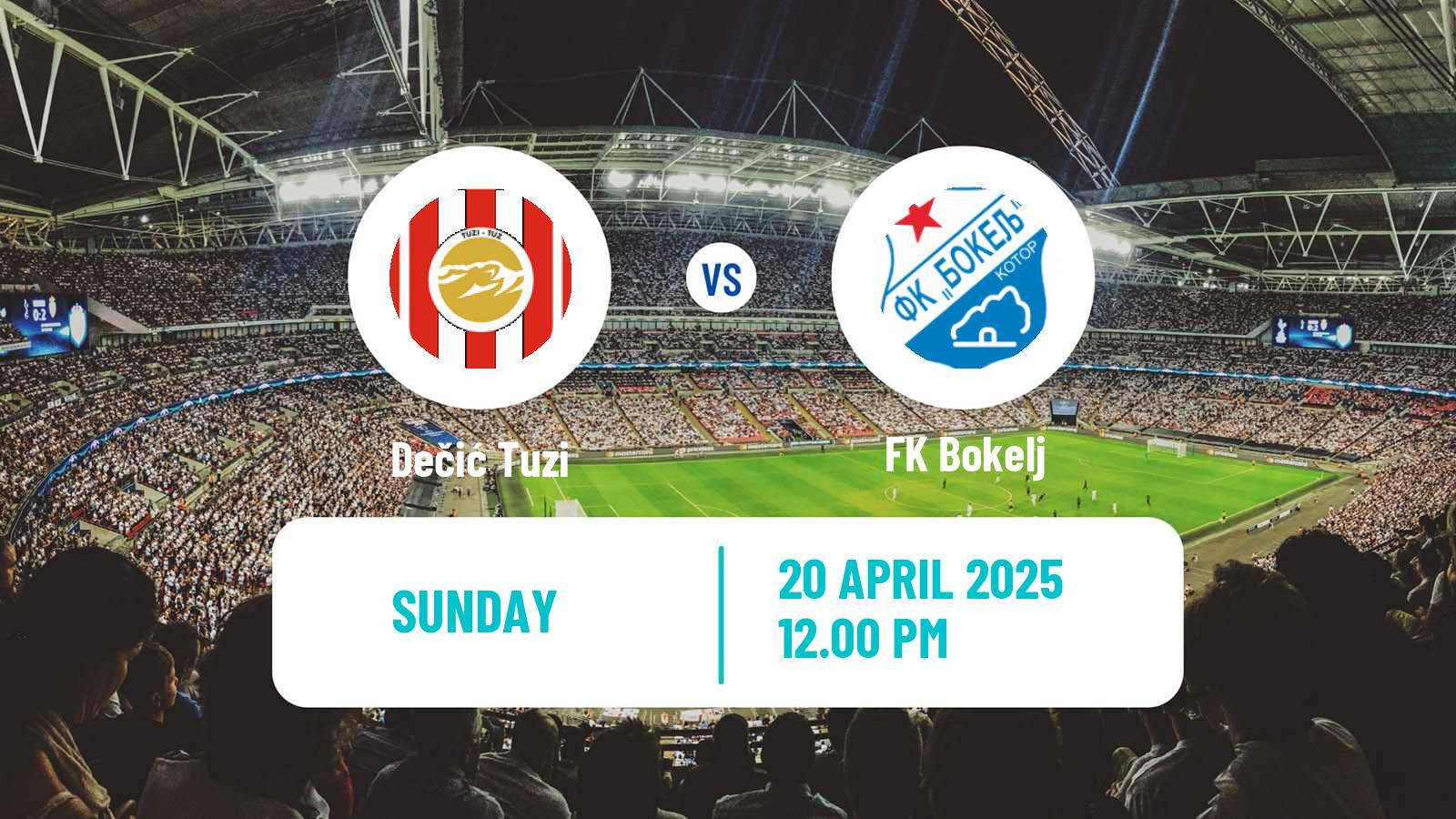 Soccer Montenegrin First League Dečić Tuzi - Bokelj