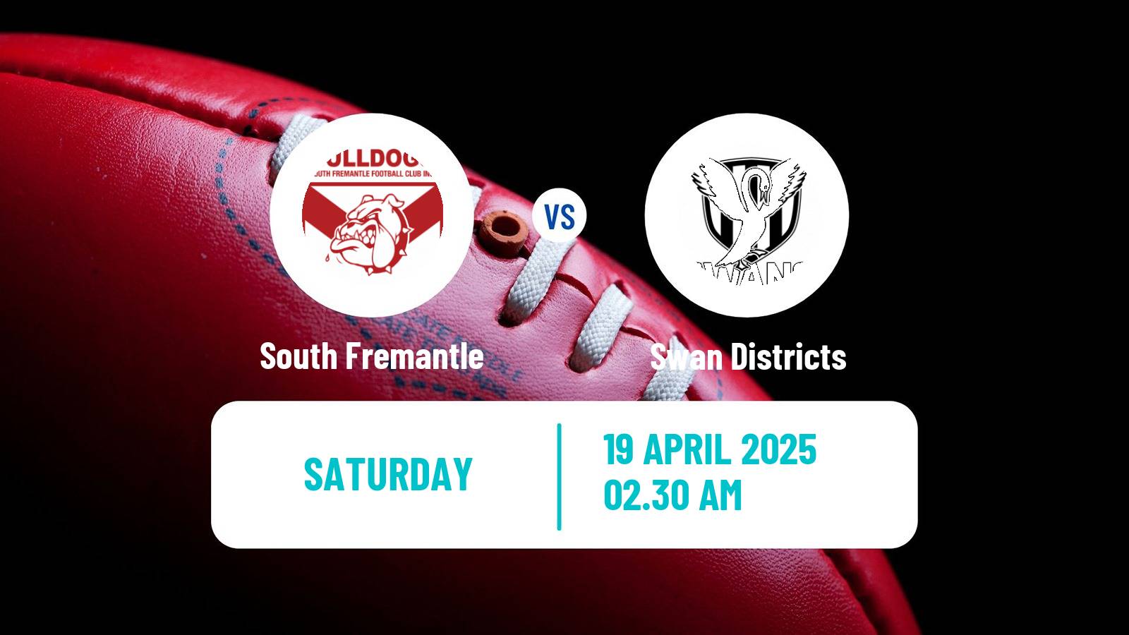 Aussie rules WAFL South Fremantle - Swan Districts