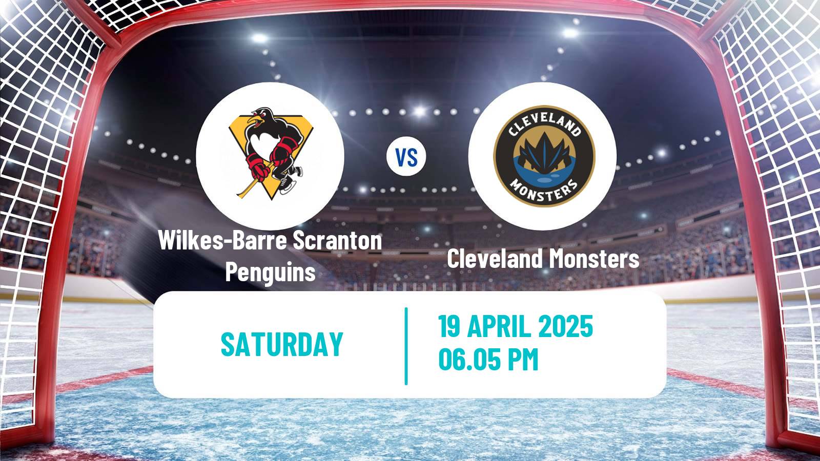 Hockey AHL Wilkes-Barre Scranton Penguins - Cleveland Monsters