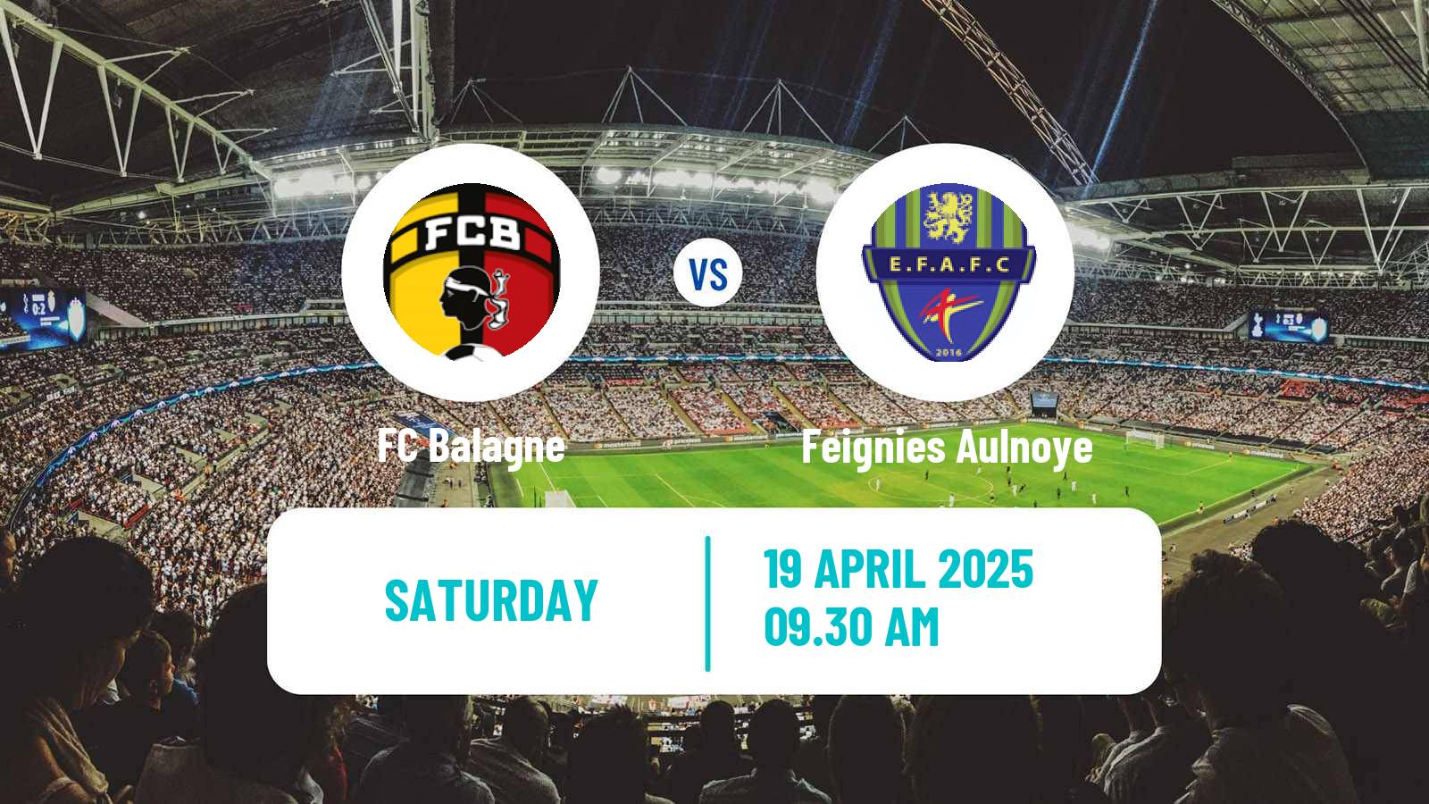 Soccer French National 2 - Group C Balagne - Feignies Aulnoye
