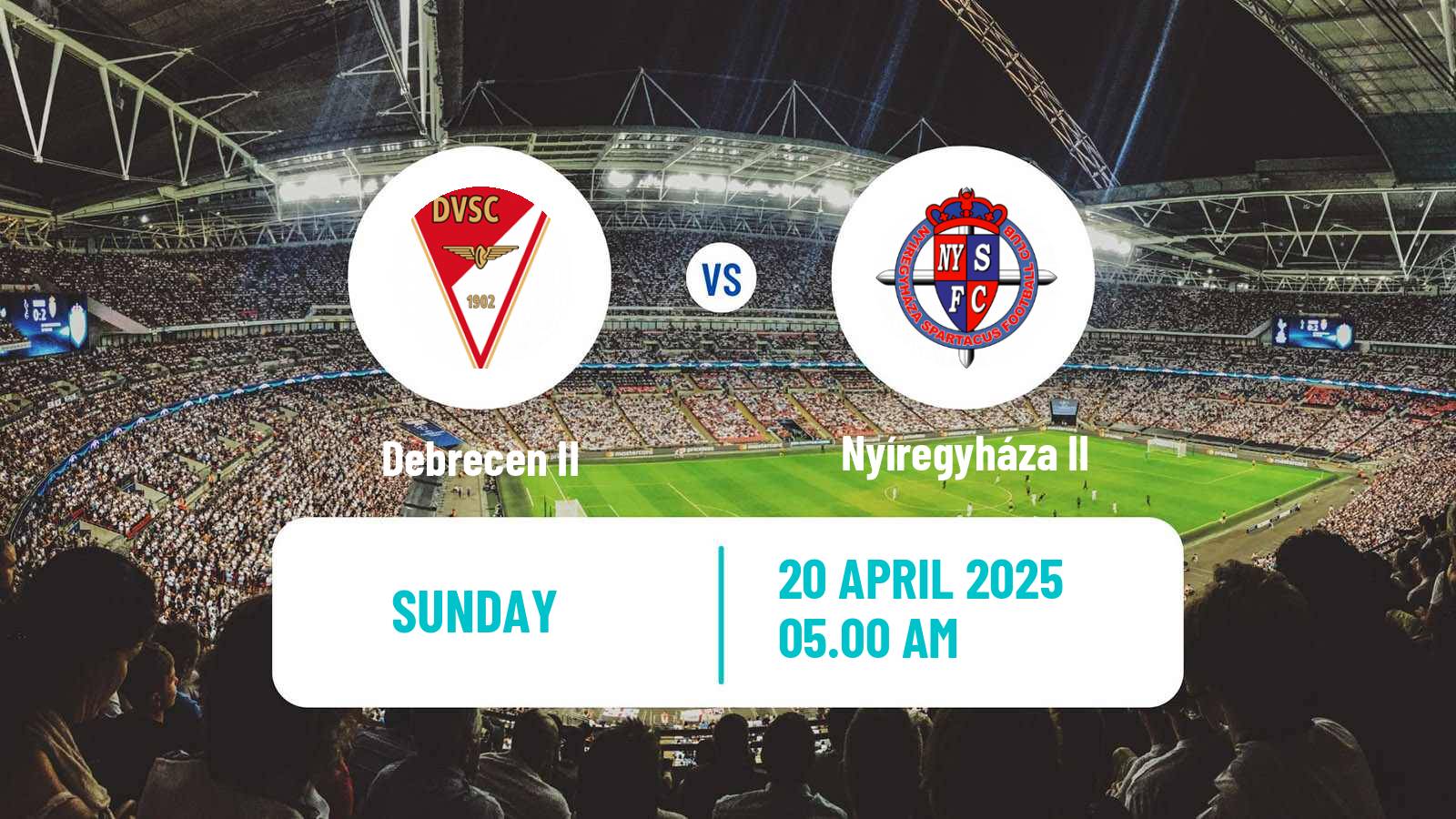 Soccer Hungarian NB III Northeast Debrecen II - Nyíregyháza II