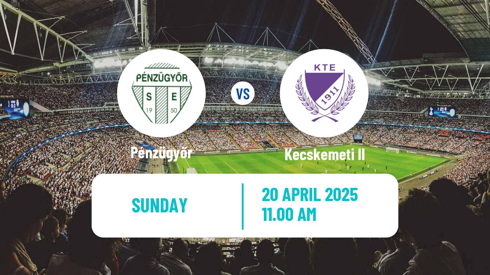 Soccer Hungarian NB III Southeast Pénzügyőr - Kecskemeti II