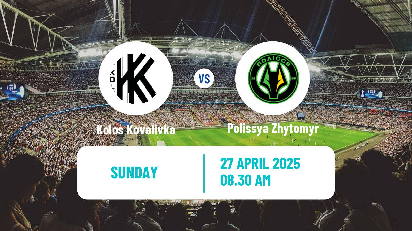 Soccer Ukrainian Premier League Kolos Kovalivka - Polissya Zhytomyr