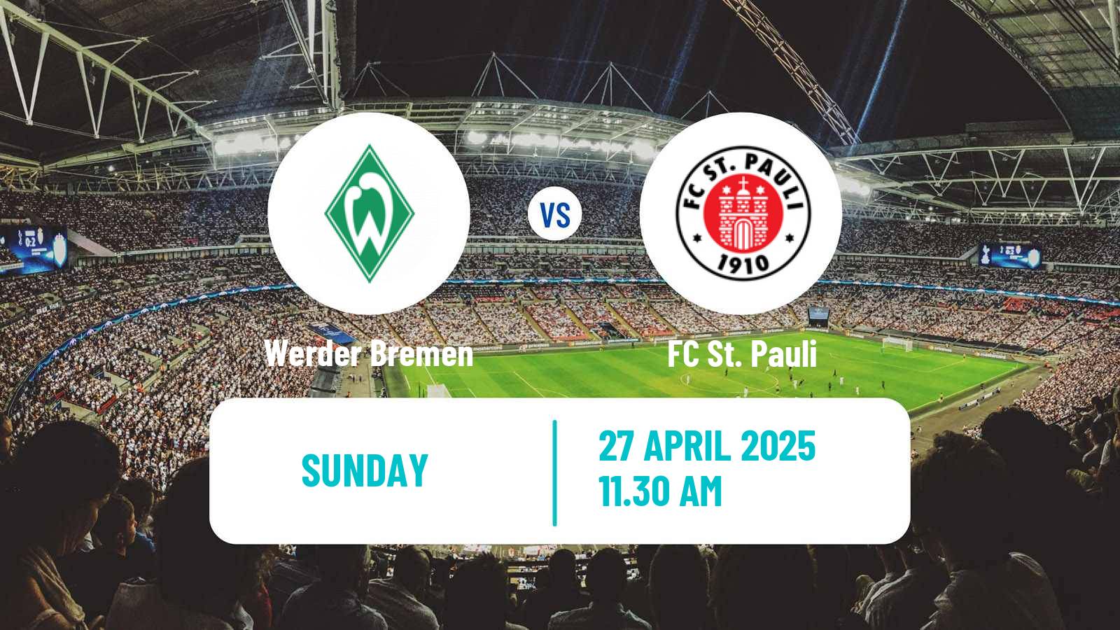 Soccer German Bundesliga Werder Bremen - St. Pauli
