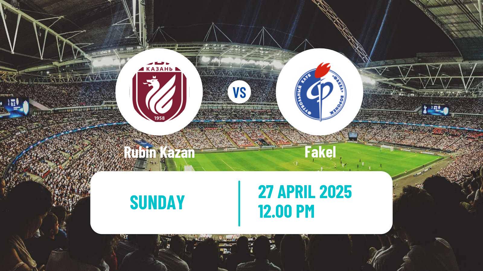 Soccer Russian Premier League Rubin Kazan - Fakel