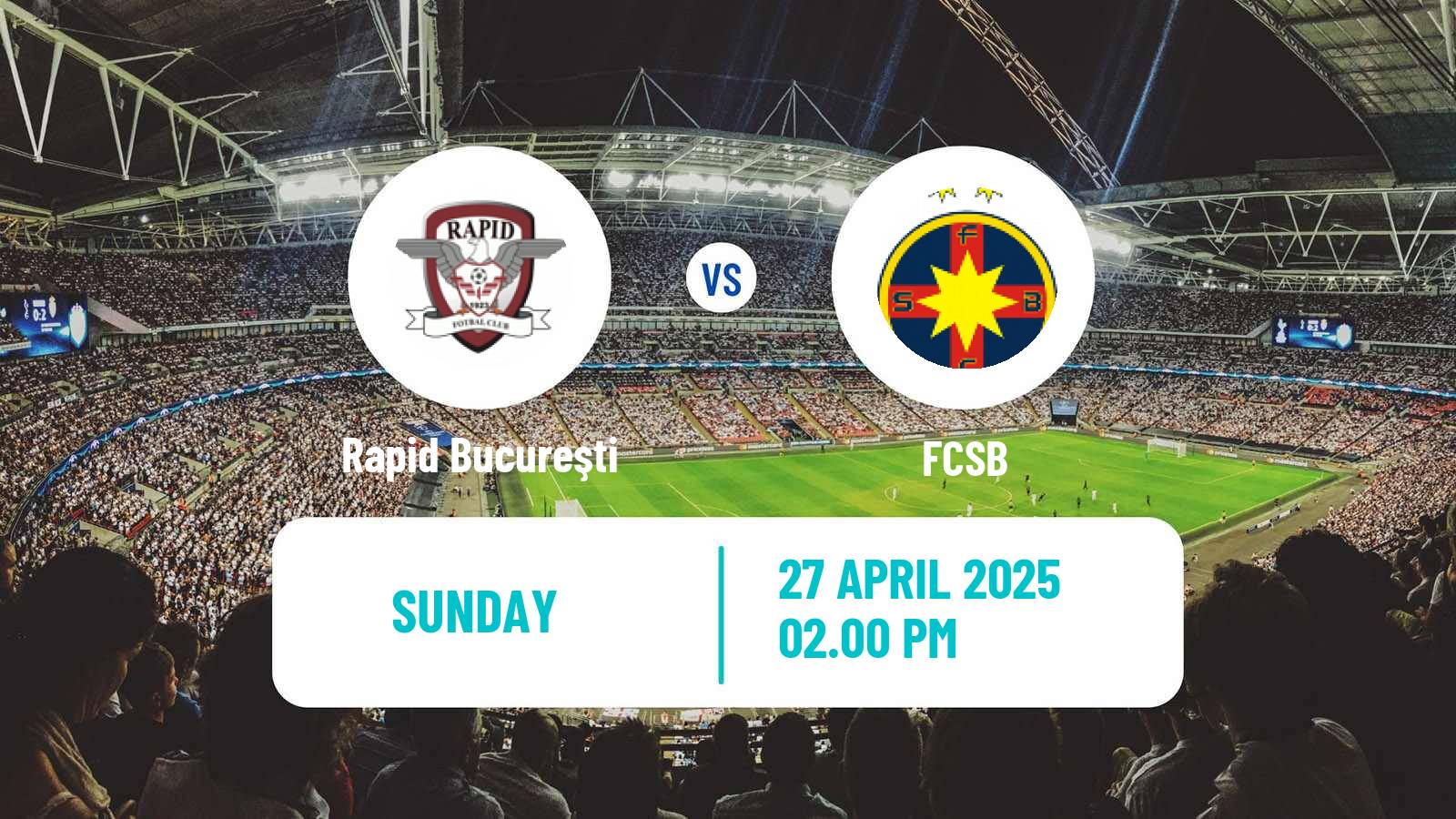 Soccer Romanian Liga 1 Rapid Bucureşti - FCSB