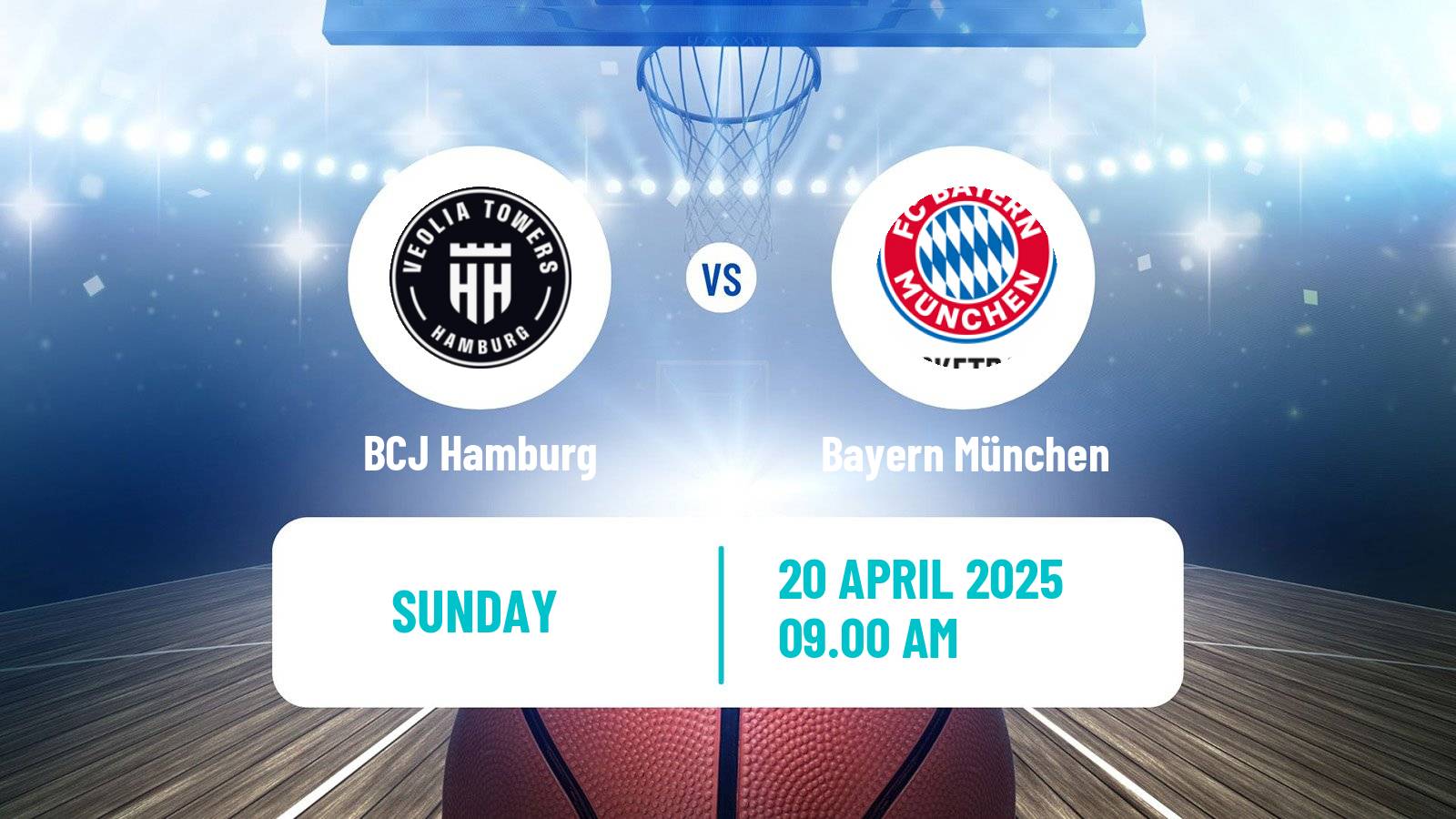 Basketball German BBL BCJ Hamburg - Bayern München