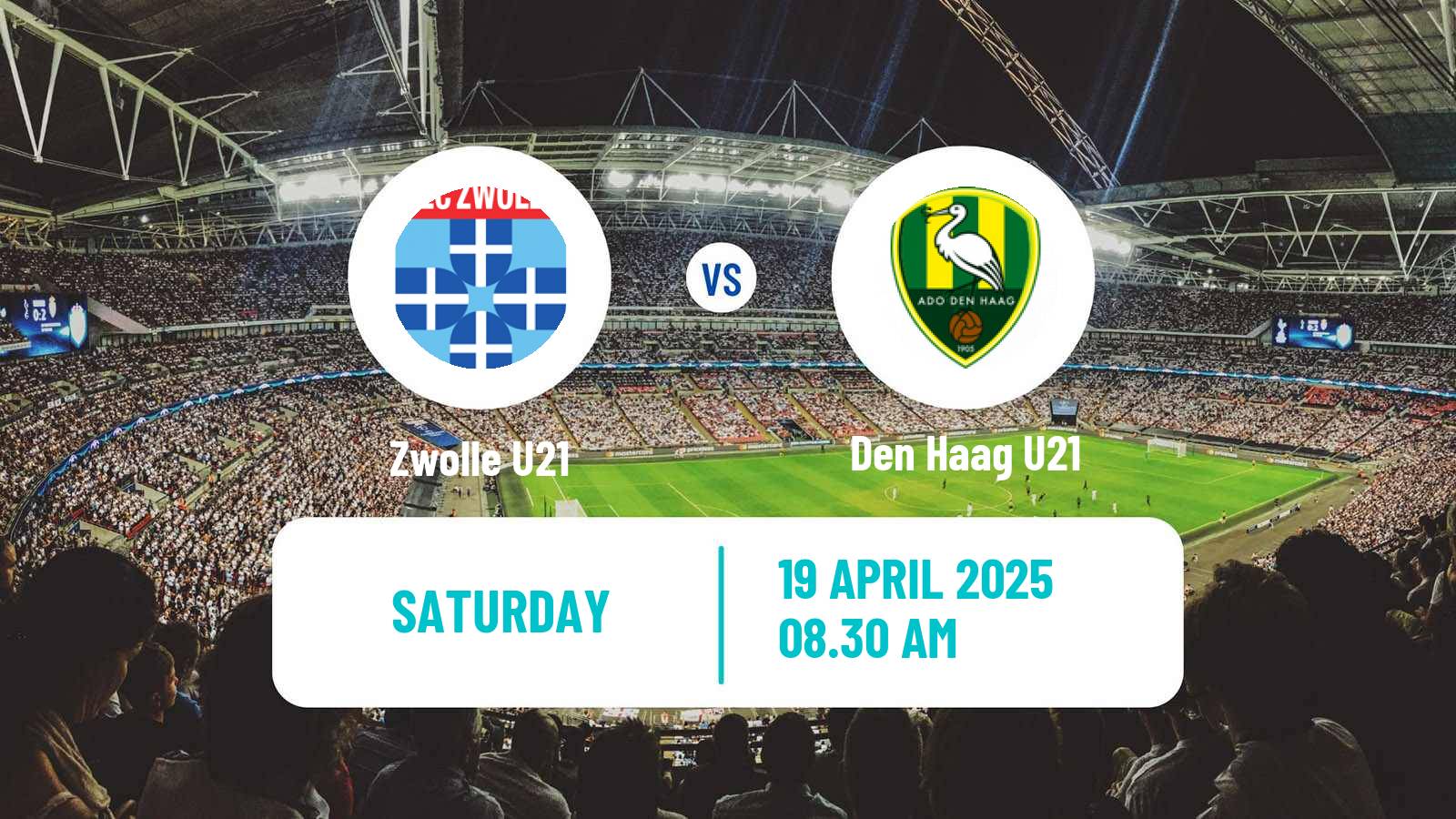 Soccer Dutch Divisie 1 U21 Zwolle U21 - Den Haag U21
