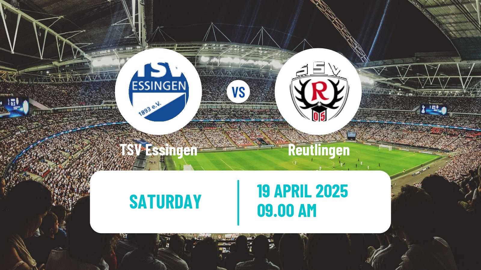 Soccer German Oberliga Baden-Württemberg Essingen - Reutlingen