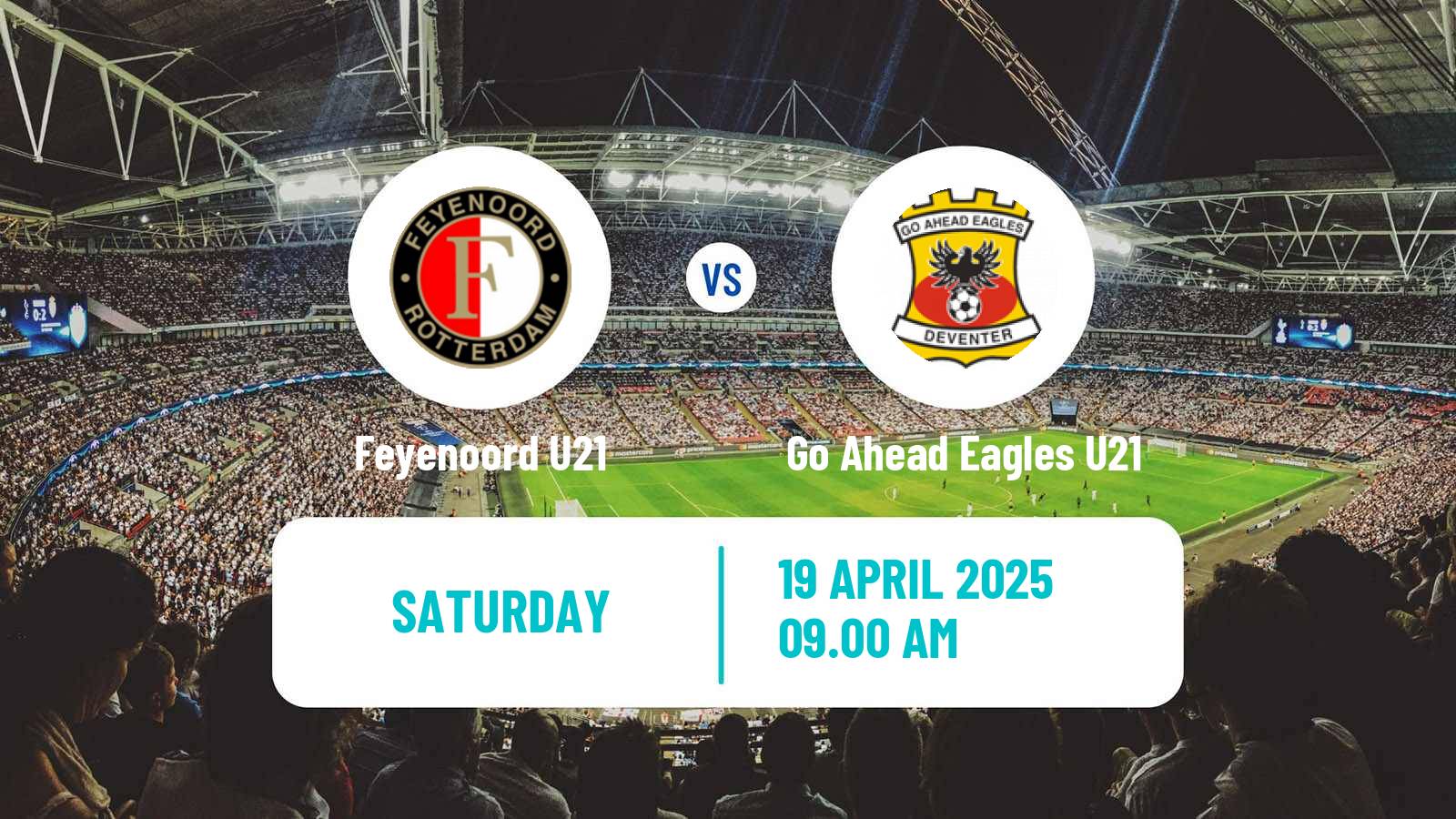 Soccer Dutch Divisie 1 U21 Feyenoord U21 - Go Ahead Eagles U21