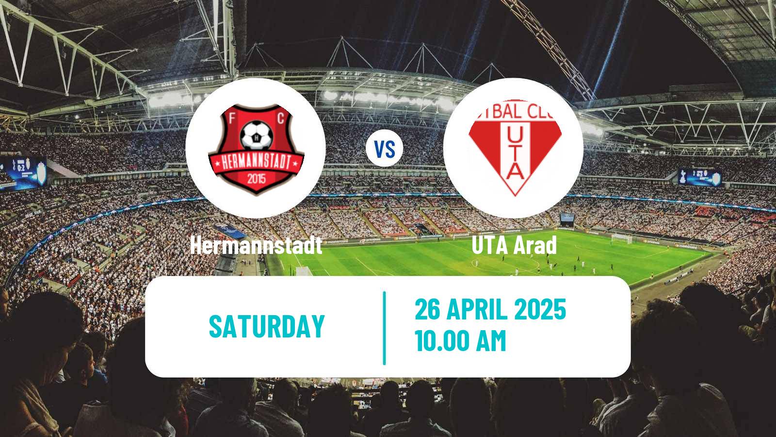 Soccer Romanian Liga 1 Hermannstadt - UTA Arad