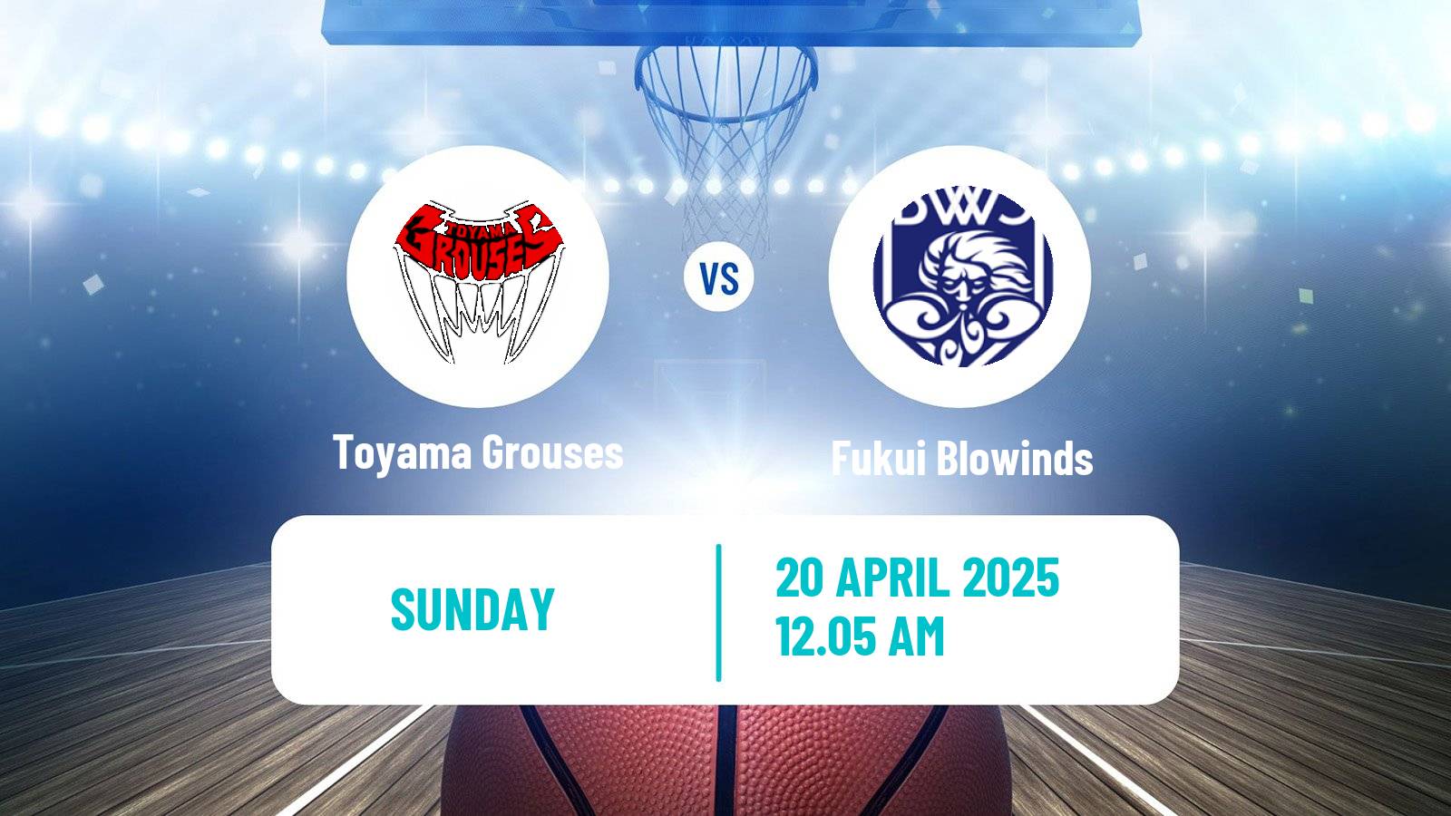 Basketball Japan B2 League Basketball Toyama Grouses - Fukui Blowinds