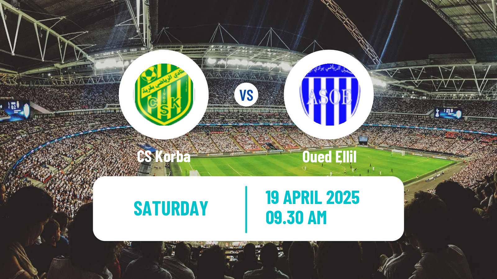 Soccer Tunisian Ligue 2 Korba - Oued Ellil
