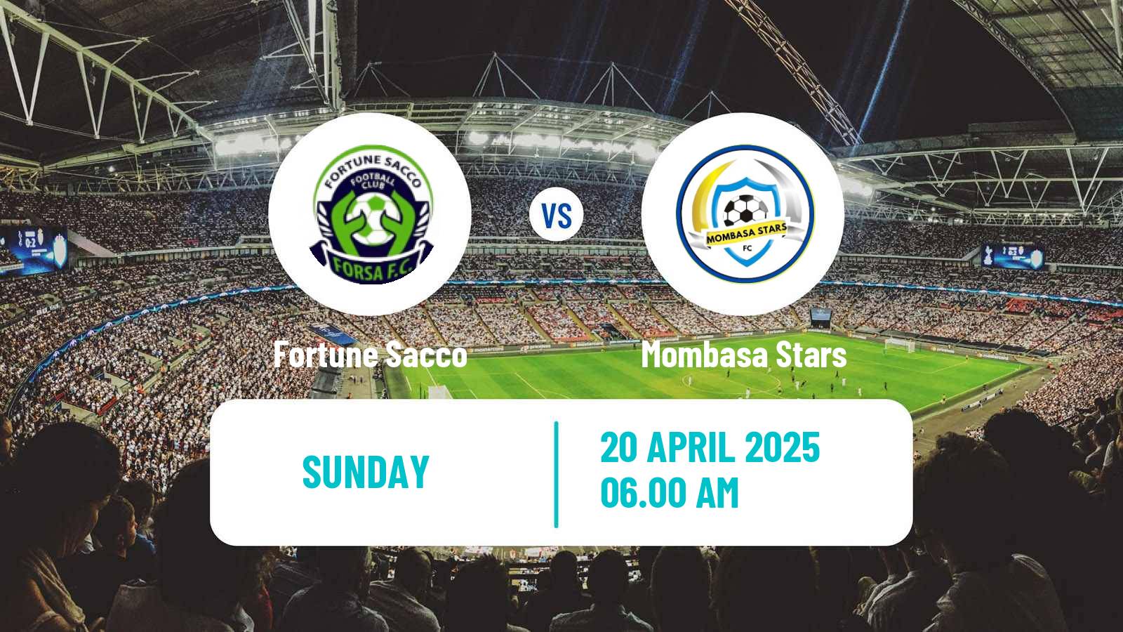Soccer Kenyan Super League Fortune Sacco - Mombasa Stars