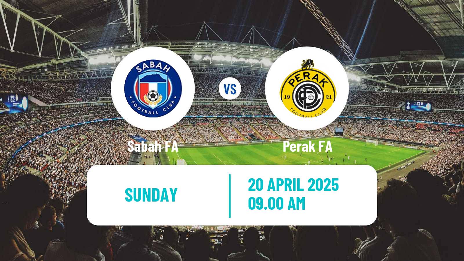 Soccer Malaysian Super League Sabah FA - Perak FA